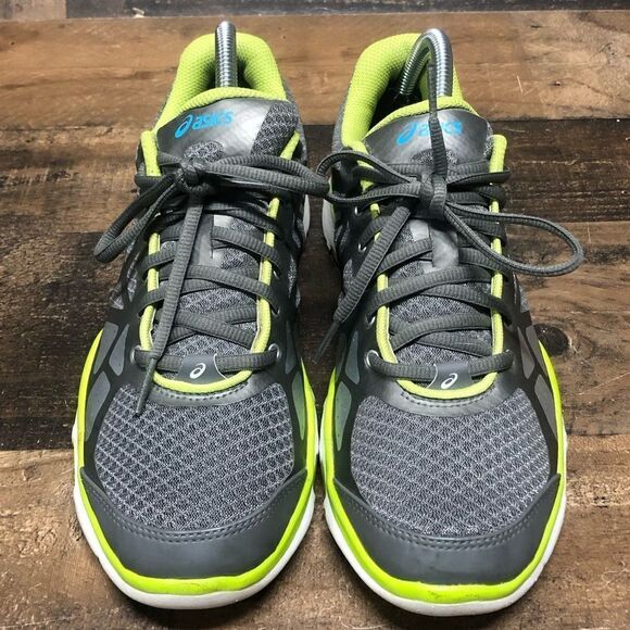 ASICS Gel S377N Athletic running shoes womens size 9 silver green running - Picture 2 of 6